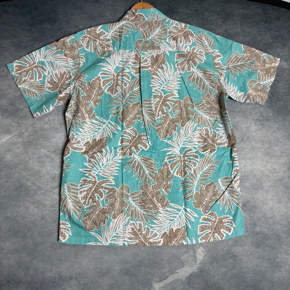 Vintage Cooke Street Shirt Mens Size L Floral Palm Tree Print Hawaiian Beach - Picture 13 of 16